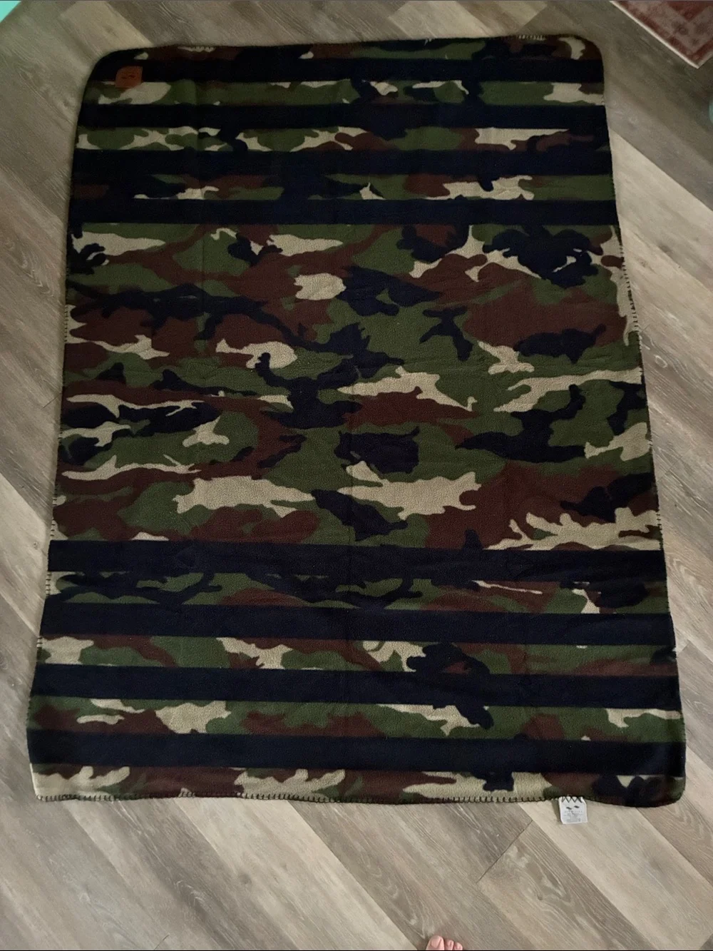 Slowtide Camo Polar Fleece Throw Blanket